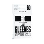 Just Sleeves - Japanese Size Black (60 Sleeves)