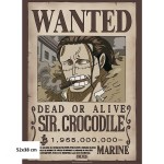 One Piece - Αφίσα Wanted Crocodile 1.9B Beli (52x38 cm)