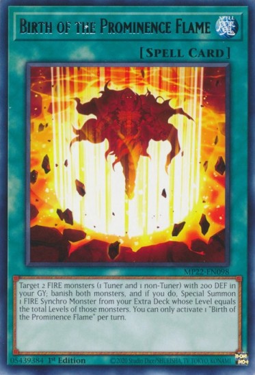 Birth of the Prominence Flame (MP22-EN098) - 1st Edition