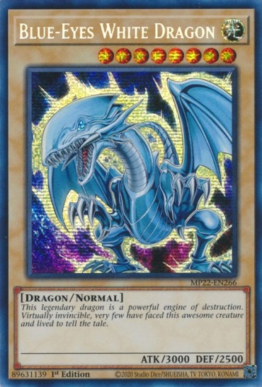 Blue-Eyes White Dragon (MP22-EN266) - 1st Edition