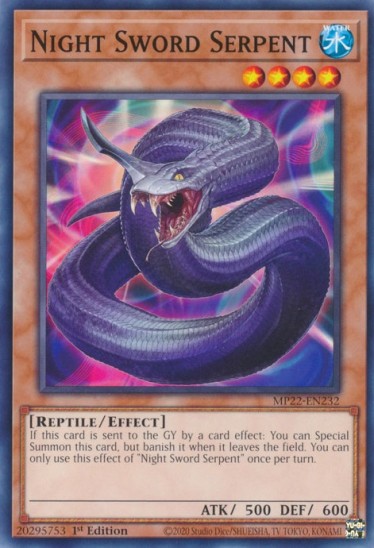 Night Sword Serpent (MP22-EN232) - 1st Edition