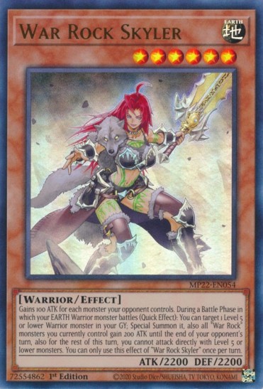 War Rock Skyler (MP22-EN054) - 1st Edition