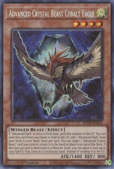 Advanced Crystal Beast Cobalt Eagle (BLCR-EN015) - 1st Edition