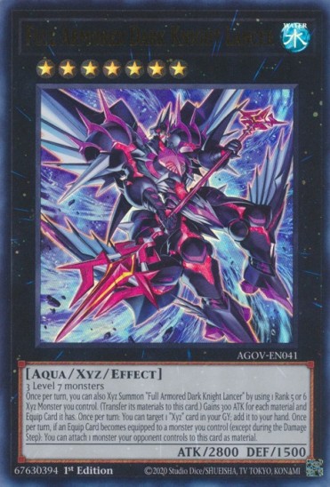 Full Armored Dark Knight Lancer (AGOV-EN041) - 1st Edition