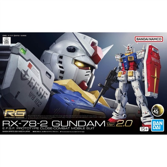 Model Kit Rx-78-2 Gundam Ver.2.0 (1/144 RG Gundam)