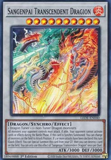 Sangenpai Transcendent Dragion (LEDE-EN040) - 1st Edition