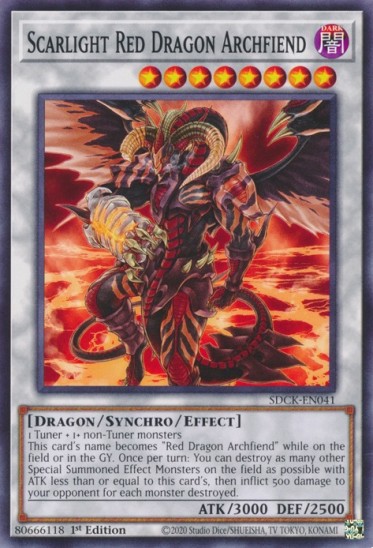 Scarlight Red Dragon Archfiend (SDCK-EN041) - 1st Edition