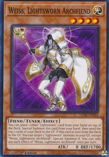 Weiss, Lightsworn Archfiend (LEDE-EN024) - 1st Edition