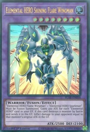 Elemental HERO Shining Flare Wingman (BLAR-EN054) - 1st Edition