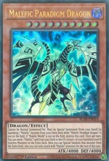 Malefic Paradigm Dragon (BLAR-EN019) - 1st Edition