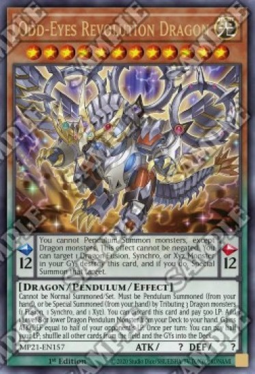 Odd-Eyes Revolution Dragon (MP21-EN157) - 1st Edition