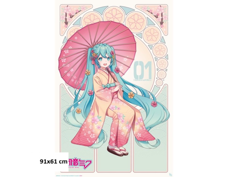 Αφίσα Hatsune Miku - Sakura Kimono (91.5x61 cm)