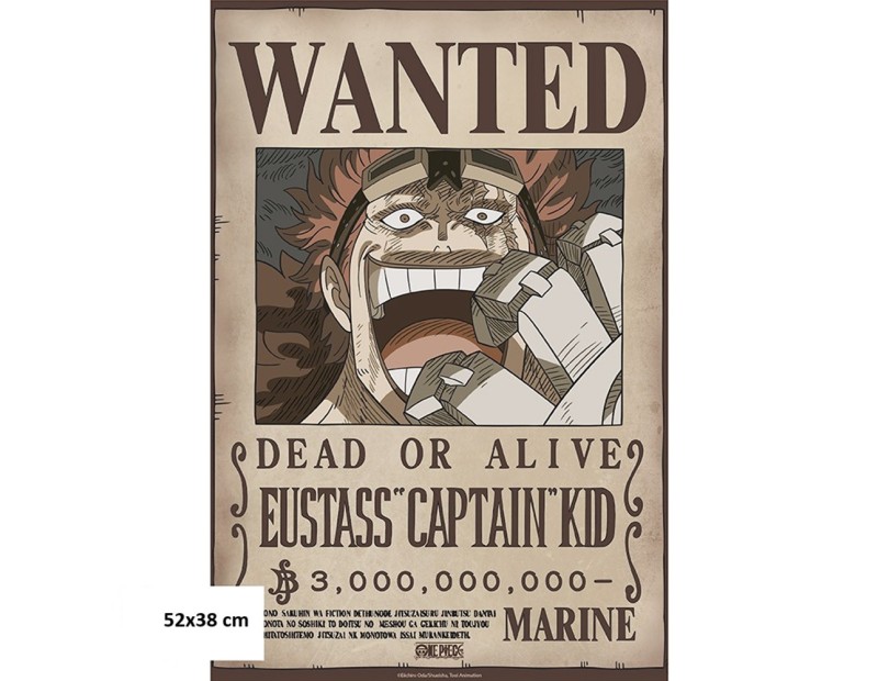 Αφίσα Wanted Captain Eustass Kid Wano (52x38)