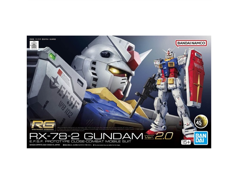 Model Kit Rx-78-2 Gundam Ver.2.0 (1/144 RG Gundam)