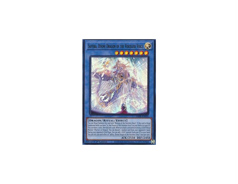 Saffira, Divine Dragon of the Voiceless Voice (LEDE-EN034) - 1st Edition