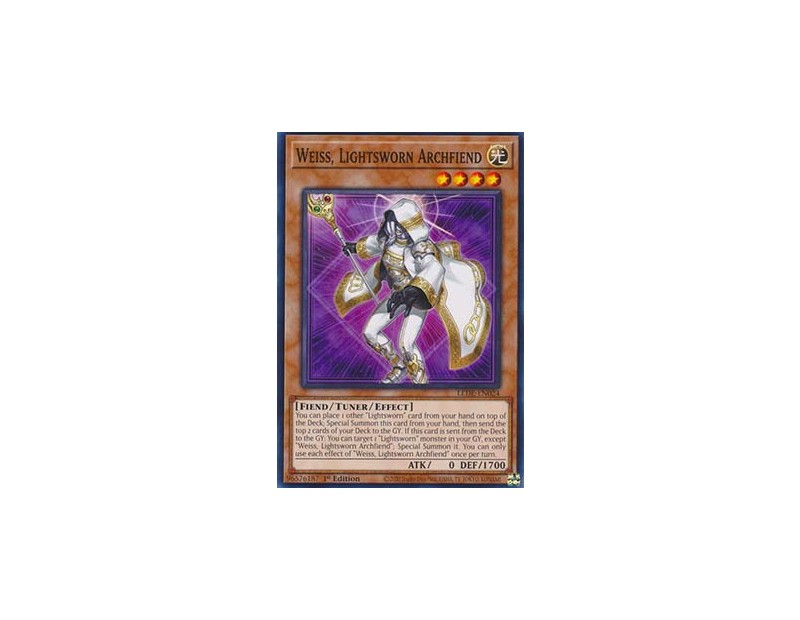 Weiss, Lightsworn Archfiend (LEDE-EN024) - 1st Edition