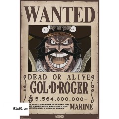 Αφίσα Wanted Gol D. Roger 5.5B Beli (91.5x61 cm)