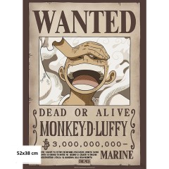 Αφίσα Wanted Luffy Wano 3B Beli (52x38)