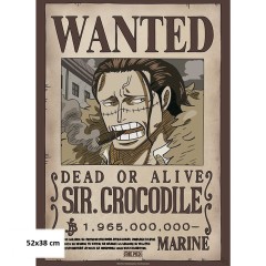 One Piece - Αφίσα Wanted Crocodile 1.9B Beli (52x38 cm)