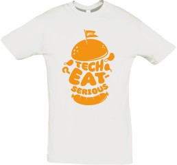 T-Shirt TechEATserious (Λευκό)