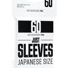 Just Sleeves - Japanese Size Black (60 Sleeves)