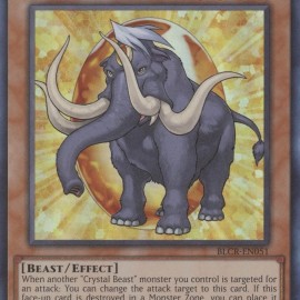 Crystal Beast Amber Mammoth (BLCR-EN051) - 1st Edition