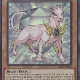 Crystal Beast Amethyst Cat (BLCR-EN048) - 1st Edition