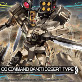 Model Kit Gundam 00 Command Qan[T] Desert Type (1/144 HG Gundam)