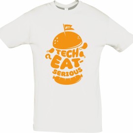 T-Shirt TechEATserious (Λευκό)