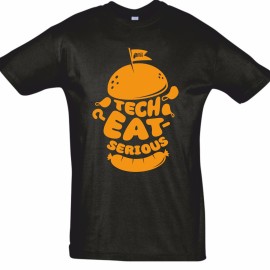 T-Shirt TechEATserious (Μαύρο)