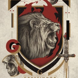 Art Print Gryffindor (36x 28)